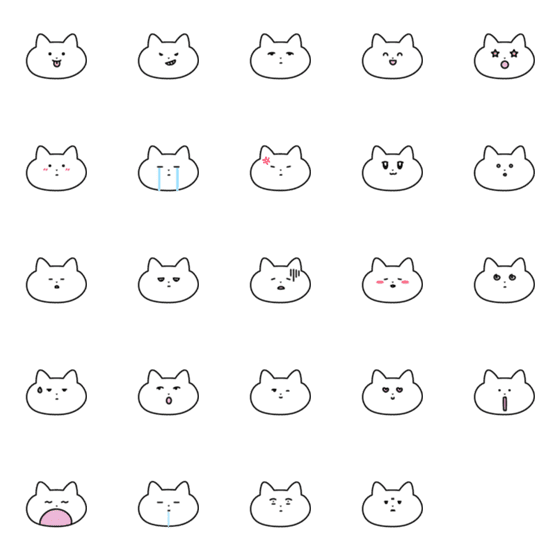 [LINE絵文字]こここねこの画像一覧