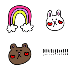 [LINE絵文字] シンプル かわいい 使いやすい15の画像