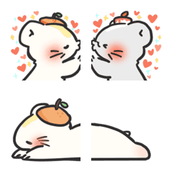 [LINE絵文字] Strawberry Hamster Coupleの画像