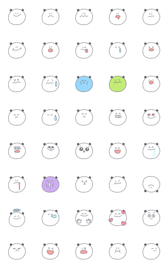 [LINE絵文字]完全版！ぱんだはん詰め合わせ！の画像一覧
