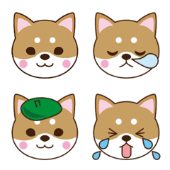 [LINE絵文字] 柴ワンコ(茶柴犬)の画像