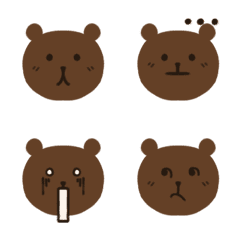 [LINE絵文字] Emotional brown bearsの画像