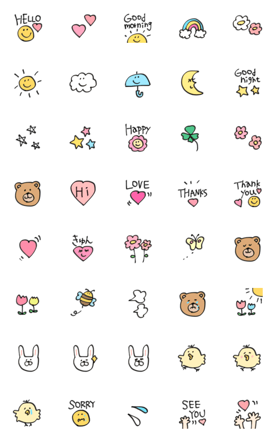 [LINE絵文字]マジックでらくがき♡の画像一覧