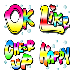 [LINE絵文字] Chat: Everyday Words(Animation Emoji)Engの画像