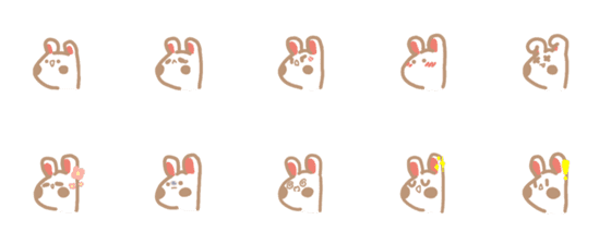 [LINE絵文字]Rum the rabbitの画像一覧