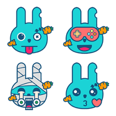 [LINE絵文字] NongRabbit Frankenstein Emoji V.1の画像