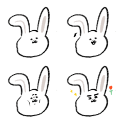 [LINE絵文字] YO Rabbit emojiの画像