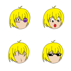 [LINE絵文字] emoji human golden headの画像