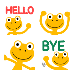 [LINE絵文字] YellowFrog_Emojiの画像