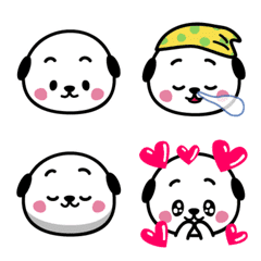 [LINE絵文字] まるコロわんこ 動く！絵文字の画像