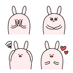 [LINE絵文字] 使いやすいね！うさぎはん！の画像