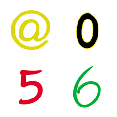 [LINE絵文字] Number emoji 56の画像