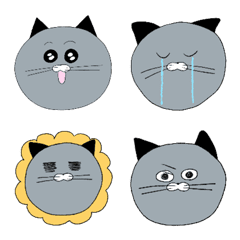 [LINE絵文字] 猫心の画像