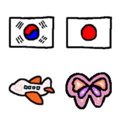 [LINE絵文字] 韓国が好きなAchanの絵文字(訂正版)の画像