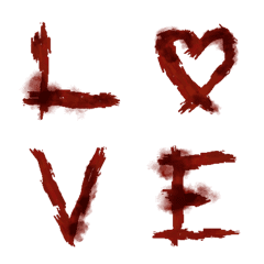 [LINE絵文字] Scary Blood Font 3の画像