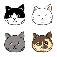 [LINE絵文字] いろんな模様のねこの画像