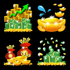 [LINE絵文字] Superrich : Money 3 (Animation Emoji)の画像