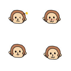 [LINE絵文字] happy monkeyの画像