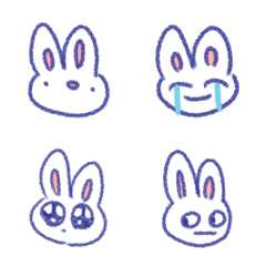 [LINE絵文字] unhappy rabbitの画像