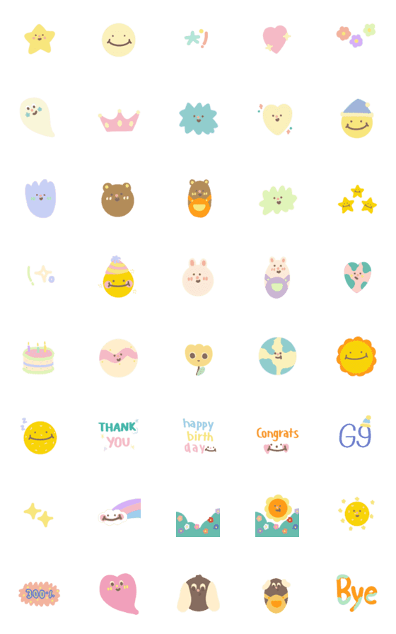 [LINE絵文字]every single day emojiの画像一覧