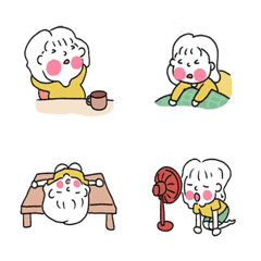 [LINE絵文字] Ajumma's Tired Dayの画像