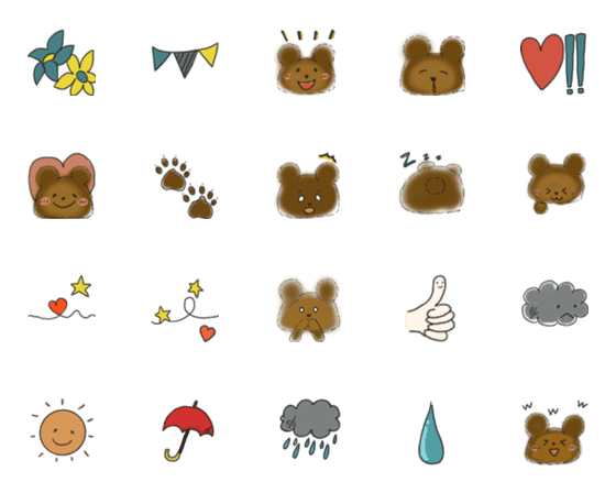 [LINE絵文字]Daily could use Bear Life NO.1の画像一覧