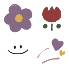 [LINE絵文字] simple soft color emojiの画像