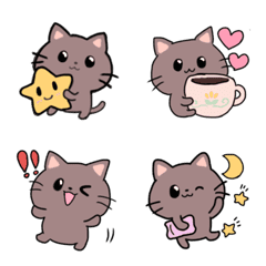 [LINE絵文字] The daily life of a brown catの画像