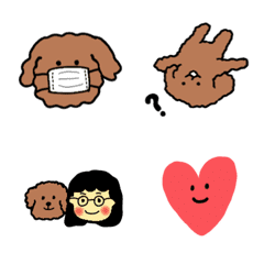 [LINE絵文字] Daily life of a poodleの画像