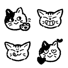 [LINE絵文字] にひきのねこの画像