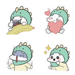 [LINE絵文字] Minidino！ (emoji)の画像