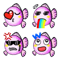 [LINE絵文字] BB Cutes_Fish_Emojiの画像