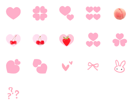 [LINE絵文字]Heartnoemojiの画像一覧