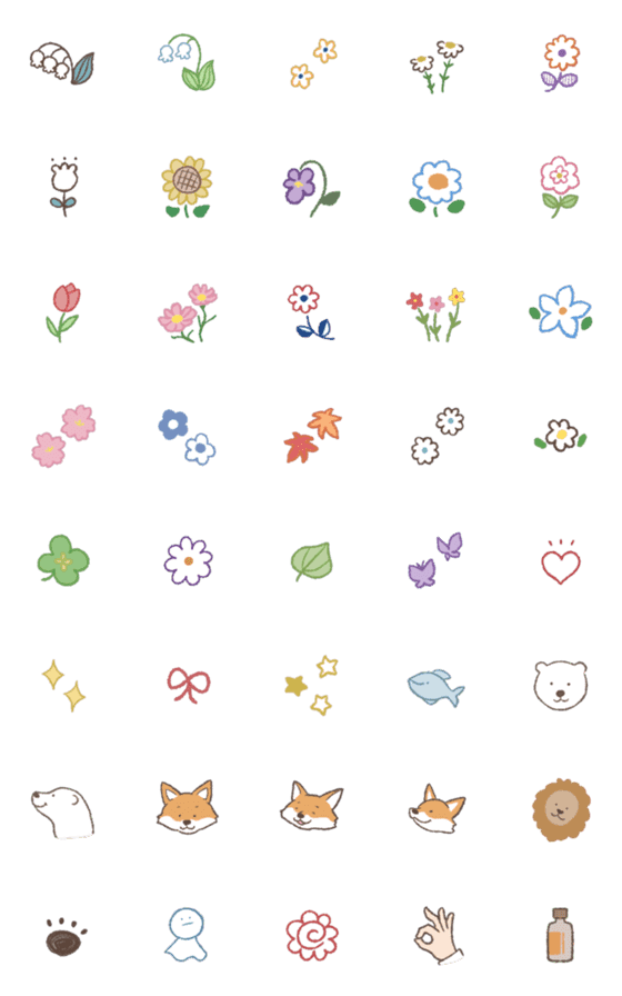 [LINE絵文字]Flowers_の画像一覧