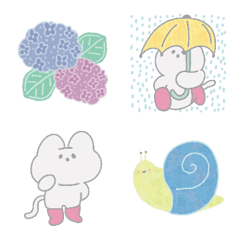 [LINE絵文字] 雨の日スタンプの画像