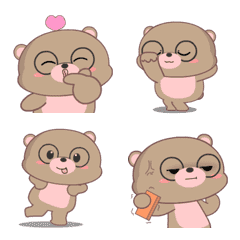 [LINE絵文字] Little bear : Animated emojiの画像