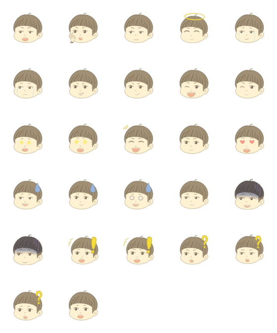 [LINE絵文字]Junyi's emoji 1の画像一覧