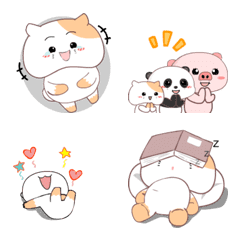 [LINE絵文字] Berry the cute cat : Animated emojiの画像