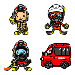 [LINE絵文字] FIRE  FIGHTER styleの画像