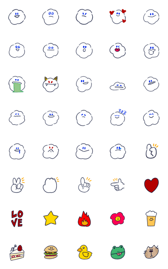 [LINE絵文字]ポップコーンパーティーの画像一覧