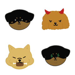 [LINE絵文字] Three Dogの画像