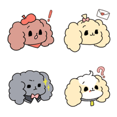 [LINE絵文字] Daily Poodles-Greeting！の画像