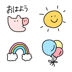 [LINE絵文字] 使うと癒されるブタちゃんの画像