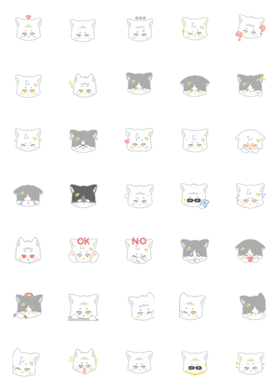 [LINE絵文字]readcat emoji (1)の画像一覧