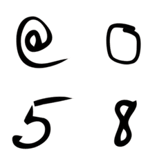 [LINE絵文字] Number emoji 58の画像