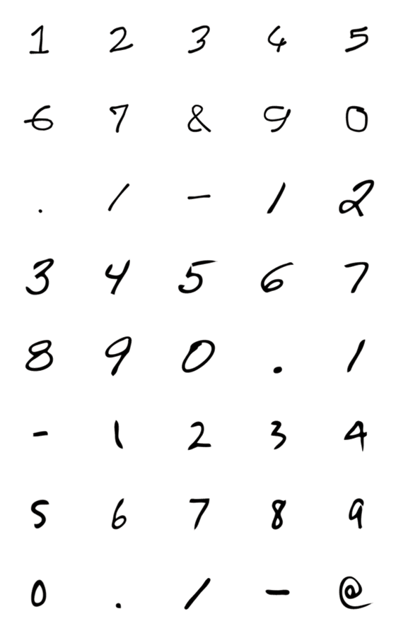 [LINE絵文字]Number emoji 58の画像一覧