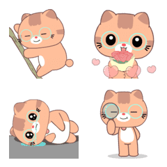 [LINE絵文字] Ginger Cat : Animated emojiの画像