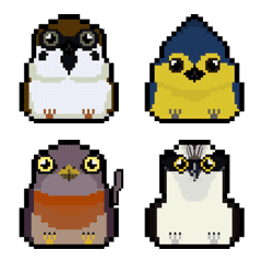 [LINE絵文字] Taiwan Pixel Birdsの画像