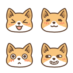 [LINE絵文字] Huangs Welsh Corgi Mimi-expression1の画像