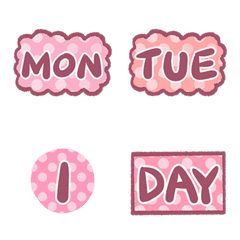 [LINE絵文字] Date/Calendar/Calendar (31 Days) (Pink)の画像